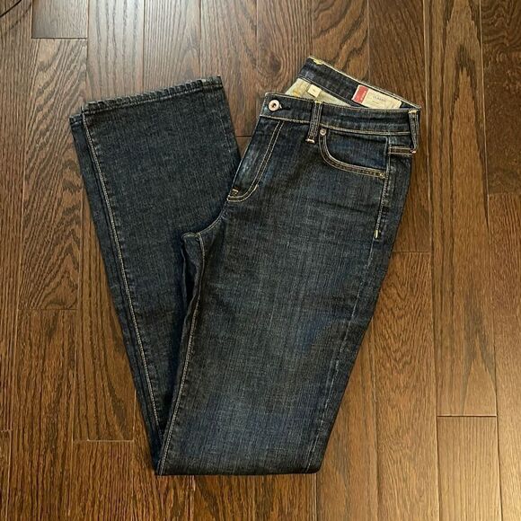 Gap Classic Stretch Jeans-Size 4 Long Hand-sanded Rinse - Picture 9 of 11